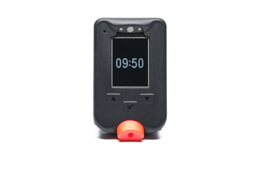 Portable breath testing device